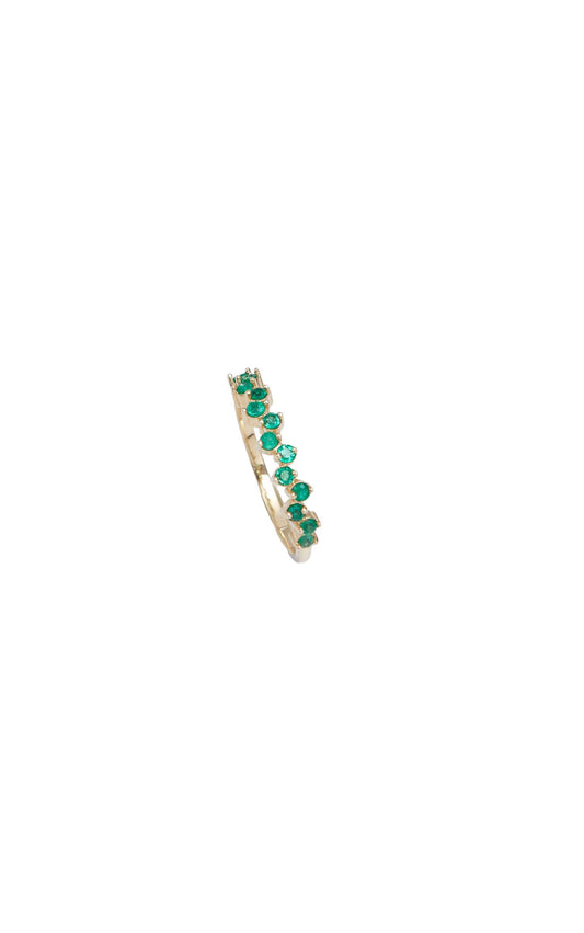 Anillo Zigzag Esmeraldas