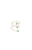 Anillo Espiral Esmeraldas
