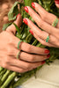 Anillo Zigzag Rubí
