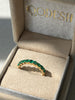 Anillo Infinity 3mm Esmeraldas