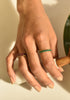 Anillo Infinity 3mm Esmeraldas